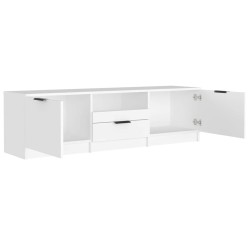 Meuble TV Blanc 140x35x40 cm Bois d'ingénierie 614249614249