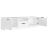 Meuble TV Blanc 140x35x40 cm Bois d'ingénierie 614249614249