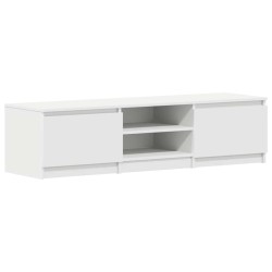 Meuble TV Blanc 140x40x35,5 cm Bois d'ingénierie 614250614250