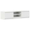 Meuble TV Blanc 140x40x35,5 cm Bois d'ingénierie 614250614250