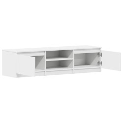 Meuble TV Blanc 140x40x35,5 cm Bois d'ingénierie 614250614250