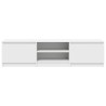 Meuble TV Blanc 140x40x35,5 cm Bois d'ingénierie 614250614250