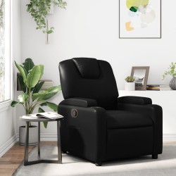 Fauteuil inclinable noir similicuir 614252614252