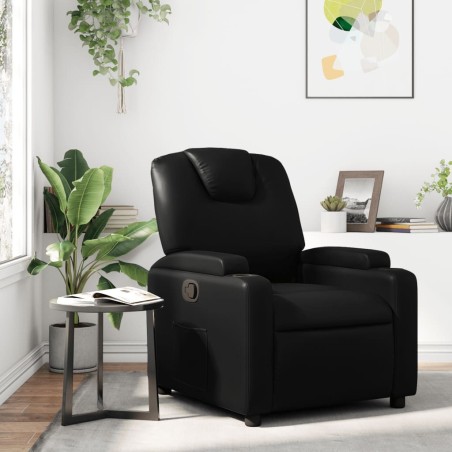 Fauteuil inclinable noir similicuir 614252614252