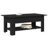 Table basse Chêne noir 102 x 55 x 42 cm Bois d'ingénierie 614253614253