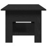 Table basse Chêne noir 102 x 55 x 42 cm Bois d'ingénierie 614253614253