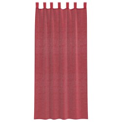 Voilages à œillets 2 pcs rouge bordeaux 140 x 225 cm 614254614254