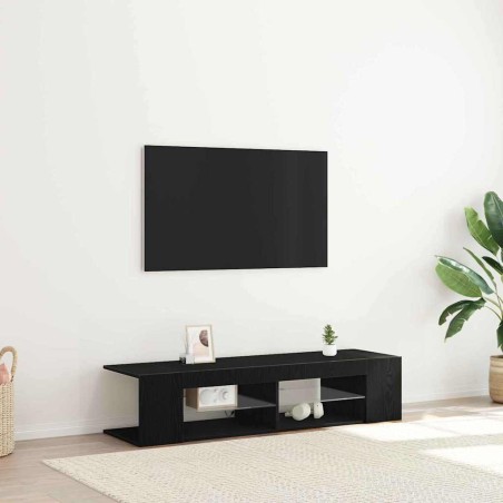 Meuble TV Chêne noir 135 x 39 x 30 cm Bois d'ingénierie 614255614255
