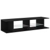 Meuble TV Chêne noir 135 x 39 x 30 cm Bois d'ingénierie 614255614255