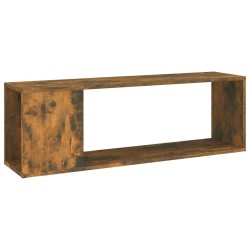 Meuble TV Chêne fumé 100x24x32 cm Bois d'ingénierie 614258614258