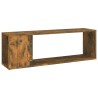 Meuble TV Chêne fumé 100x24x32 cm Bois d'ingénierie 614258614258