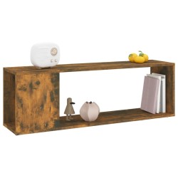 Meuble TV Chêne fumé 100x24x32 cm Bois d'ingénierie 614258614258