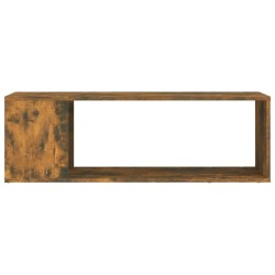 Meuble TV Chêne fumé 100x24x32 cm Bois d'ingénierie 614258614258