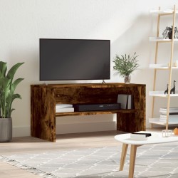 Meuble TV chêne fumé 80x40x40 cm bois d'ingénierie 614260614260