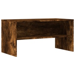 Meuble TV chêne fumé 80x40x40 cm bois d'ingénierie 614260614260