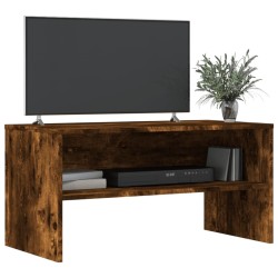 Meuble TV chêne fumé 80x40x40 cm bois d'ingénierie 614260614260