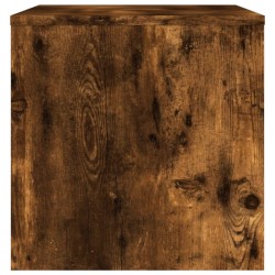 Meuble TV chêne fumé 80x40x40 cm bois d'ingénierie 614260614260