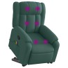 Fauteuil inclinable de massage Vert foncé Tissu 614261614261