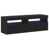 Meuble TV Chêne noir 120 x 35 x 40 cm Bois d'ingénierie 614263614263