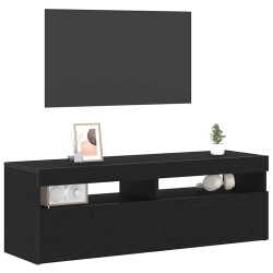Meuble TV Chêne noir 120 x 35 x 40 cm Bois d'ingénierie 614263614263