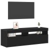 Meuble TV Chêne noir 120 x 35 x 40 cm Bois d'ingénierie 614263614263