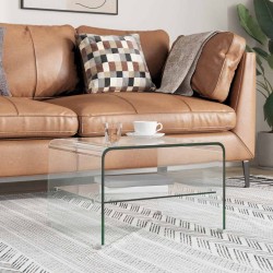 Table basse Clair 50x45x33 cm Verre trempé  614264614264