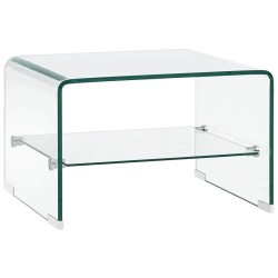 Table basse Clair 50x45x33 cm Verre trempé  614264614264