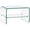 Table basse Clair 50x45x33 cm Verre trempé  614264614264