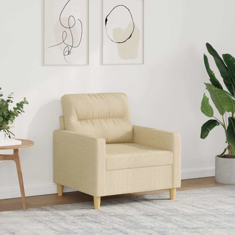 Fauteuil Crème 60 cm Tissu 614266614266