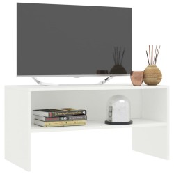 Meuble TV Blanc 80x40x40 cm Bois d’ingénierie 614272614272
