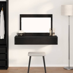 Table de Toilette Noir 100 x 40 x 70 cm Bois d'ingénierie 614276614276