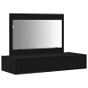 Table de Toilette Noir 100 x 40 x 70 cm Bois d'ingénierie 614276614276