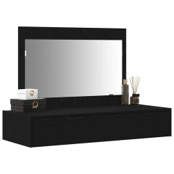 Table de Toilette Noir 100 x 40 x 70 cm Bois d'ingénierie 614276614276