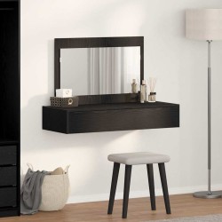 Table de Toilette Noir 100 x 40 x 70 cm Bois d'ingénierie 614276614276