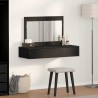 Table de Toilette Noir 100 x 40 x 70 cm Bois d'ingénierie 614276614276