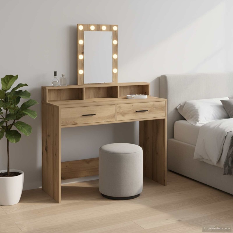 Table de Toilette Marron 100 x 41 x 140 cm Bois d'ingénierie 614277614277