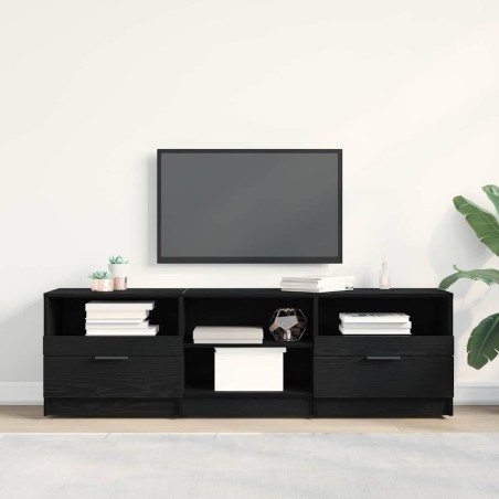 Meuble TV Chêne noir 150 x 33,5 x 45 cm Bois d'ingénierie 614278614278