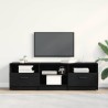 Meuble TV Chêne noir 150 x 33,5 x 45 cm Bois d'ingénierie 614278614278