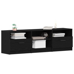 Meuble TV Chêne noir 150 x 33,5 x 45 cm Bois d'ingénierie 614278614278