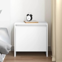 Table de chevet blanc 45x34x44,5 cm bois d’ingénierie 614279614279