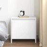 Table de chevet blanc 45x34x44,5 cm bois d’ingénierie 614279614279