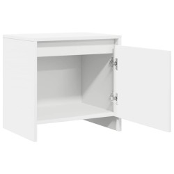 Table de chevet blanc 45x34x44,5 cm bois d’ingénierie 614279614279