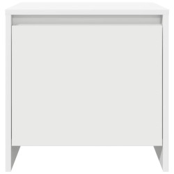 Table de chevet blanc 45x34x44,5 cm bois d’ingénierie 614279614279