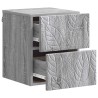 Cabinet de chevet mural 2 pcs Sonoma gris 34,5 x 33 x 40 cm 614282614282