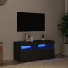 Meuble TV avec lumières LED noir 90x35x40 cm 614283614283