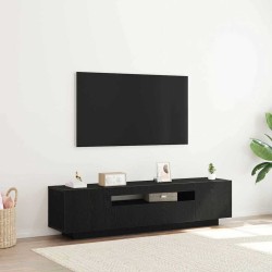 Meuble TV Noir 160 x 35 x 40 cm Bois d'ingénierie 614284614284