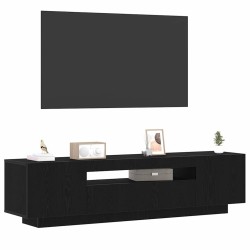 Meuble TV Noir 160 x 35 x 40 cm Bois d'ingénierie 614284614284