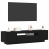 Meuble TV Noir 160 x 35 x 40 cm Bois d'ingénierie 614284614284