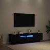 Meuble TV Noir 160 x 35 x 40 cm Bois d'ingénierie 614284614284