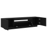 Meuble TV Noir 160 x 35 x 40 cm Bois d'ingénierie 614284614284